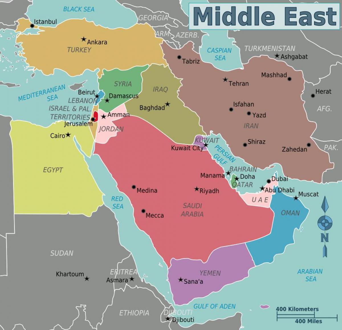 bản đồ của Oman bản đồ trung đông