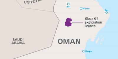 Bản đồ của khazzan Oman