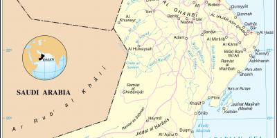 Oman đường bản đồ