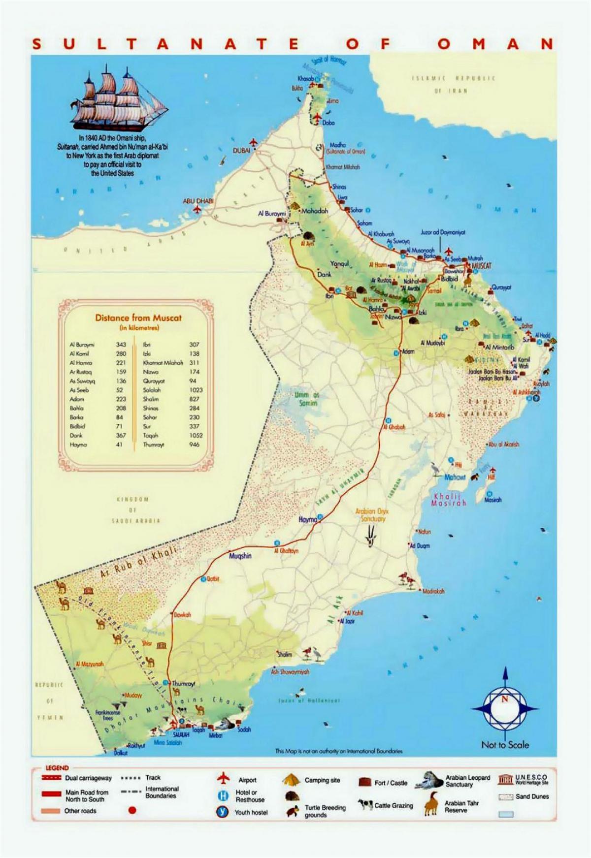 Oman du lịch những nơi bản đồ