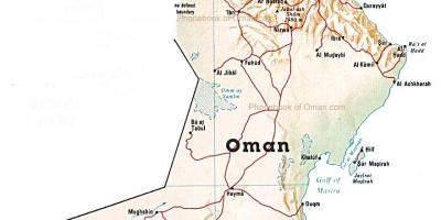 Oman nước bản đồ